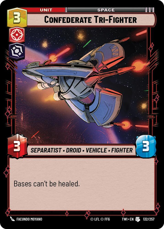 Star Wars: Unlimited: Confederate Tri-Fighter card image