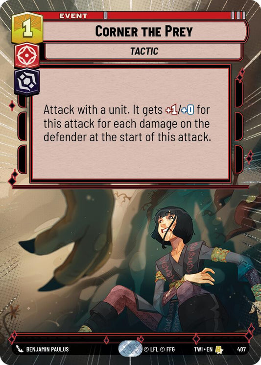 Star Wars: Unlimited: Corner the Prey (Hyperspace) card image