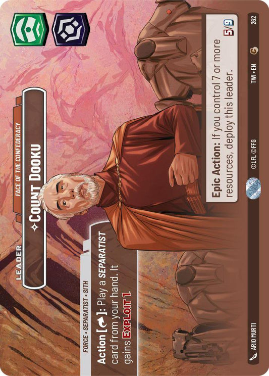 Star Wars: Unlimited: Count Dooku - Face of the Confederacy (Showcase) card image