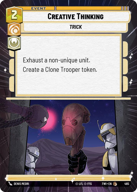 Star Wars: Unlimited: Creative Thinking (Hyperspace) card image