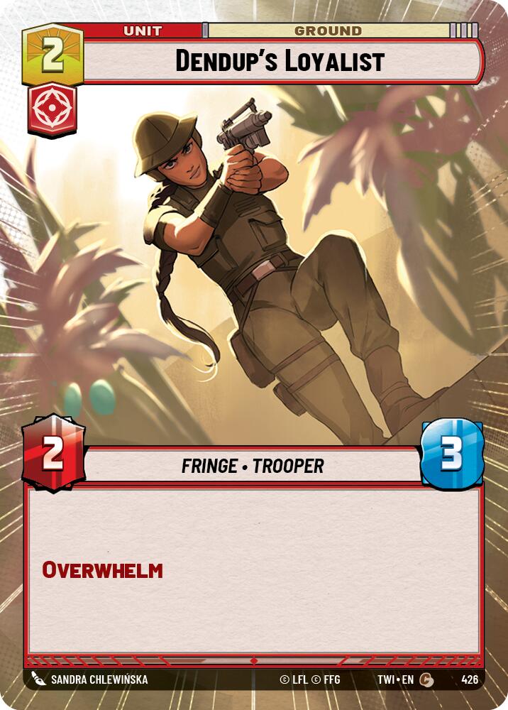 Star Wars: Unlimited: Dendup's Loyalist (Hyperspace) card image