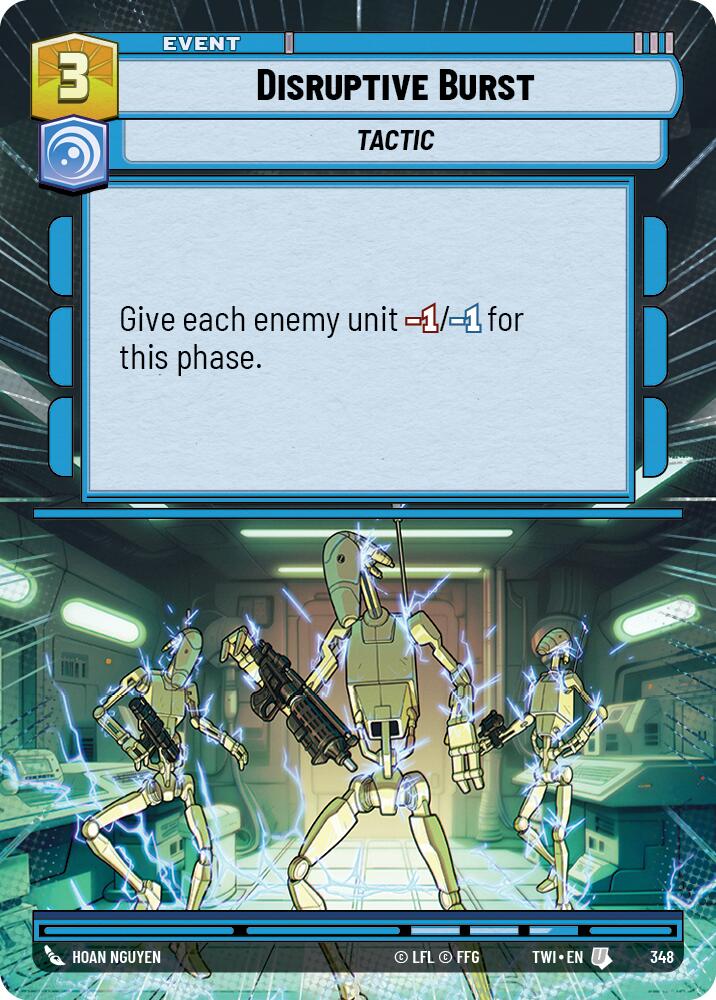 Star Wars: Unlimited: Disruptive Burst (Hyperspace) card image