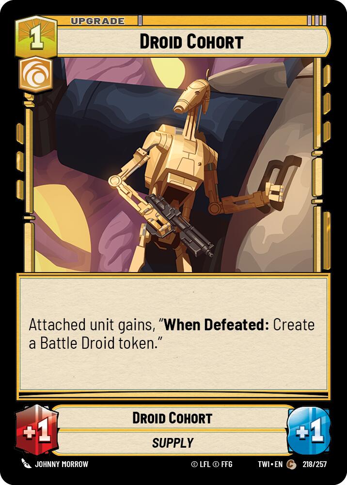 Star Wars: Unlimited: Droid Cohort card image