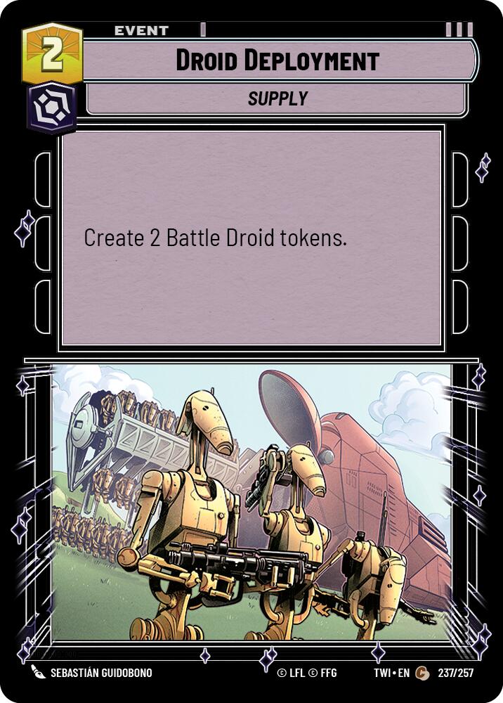 Star Wars: Unlimited: Droid Deployment card image