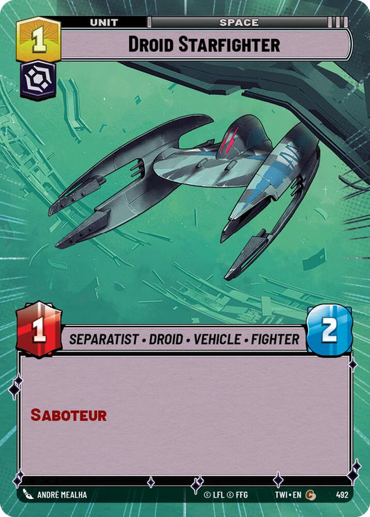 Star Wars: Unlimited: Droid Starfighter (Hyperspace) card image