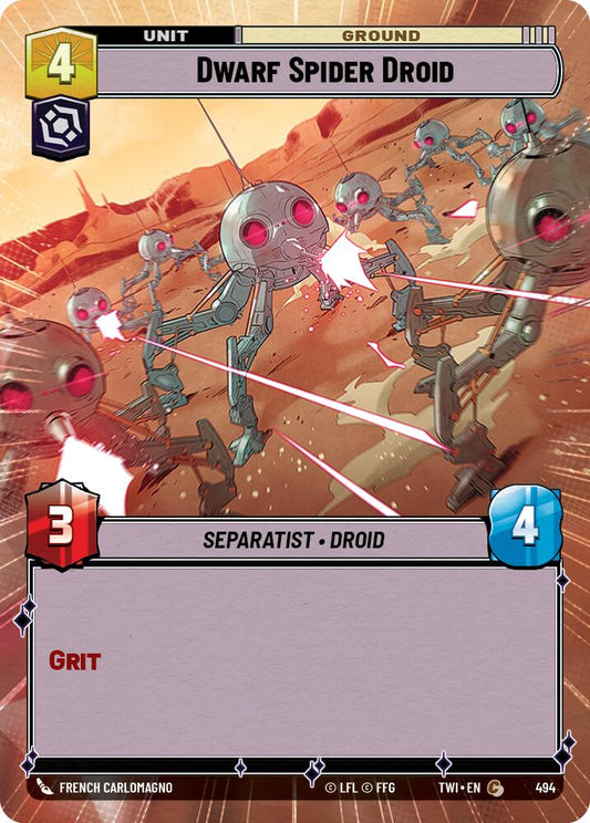 Star Wars: Unlimited: Dwarf Spider Droid (Hyperspace) card image