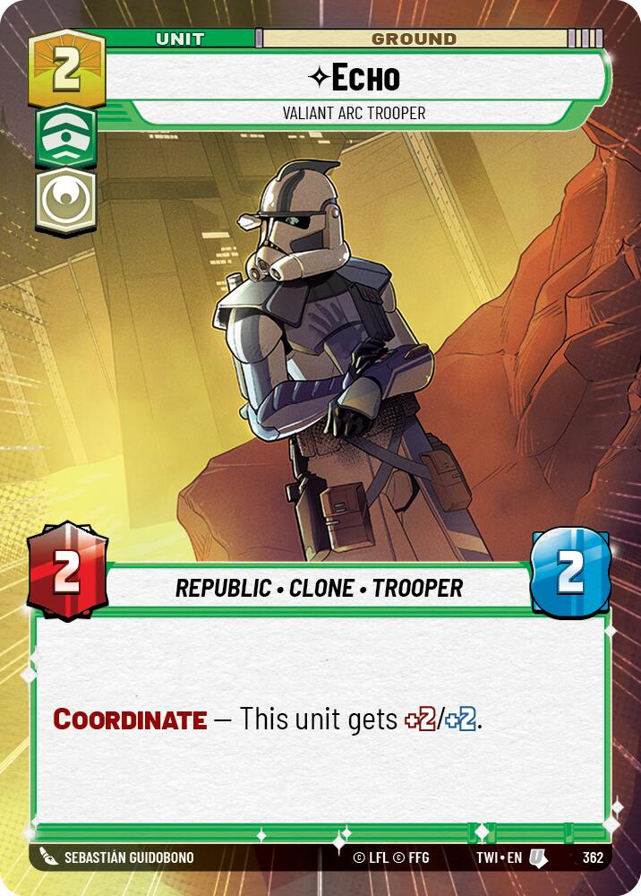 Star Wars: Unlimited: Echo - Valiant ARC Trooper (Hyperspace) card image