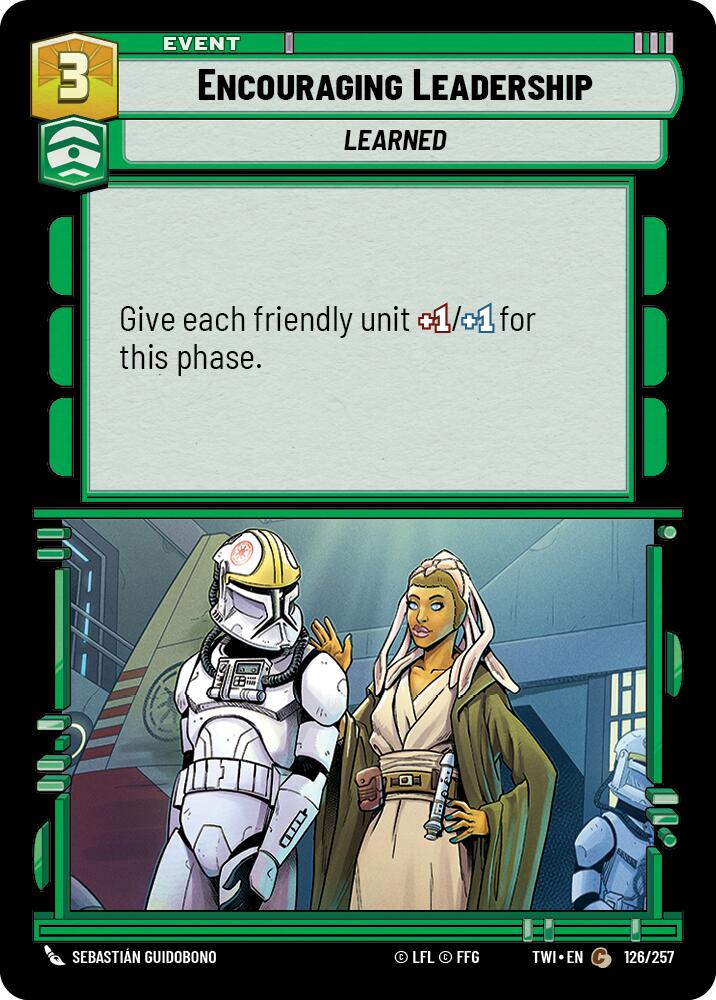 Star Wars: Unlimited: Encouraging Leadership card image