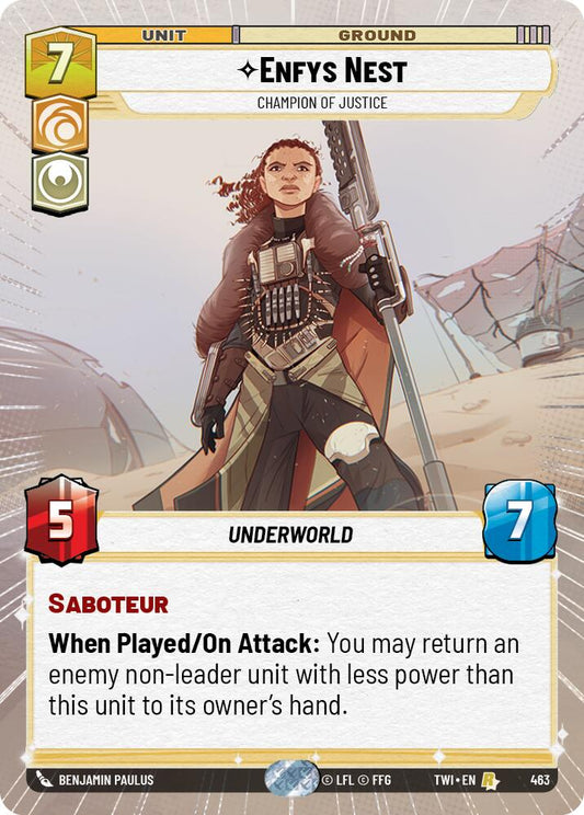 Star Wars: Unlimited: Enfys Nest - Champion of Justice (Hyperspace) card image