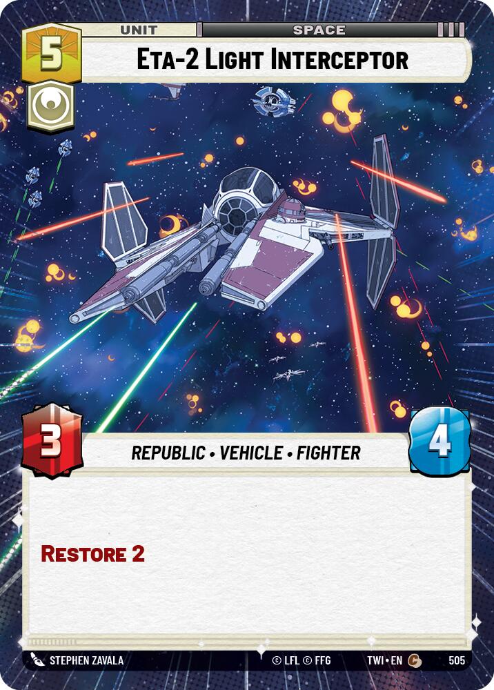 Star Wars: Unlimited: Eta-2 Light Interceptor (Hyperspace) card image