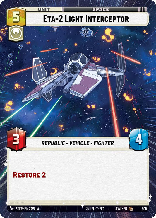Star Wars: Unlimited: Eta-2 Light Interceptor (Hyperspace) card image
