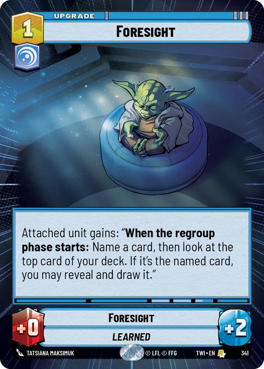 Star Wars: Unlimited: Foresight (Hyperspace) card image