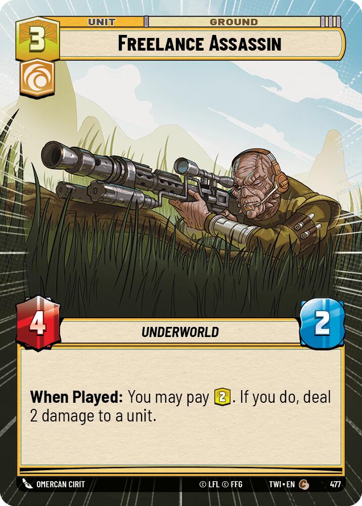 Star Wars: Unlimited: Freelance Assassin (Hyperspace) card image