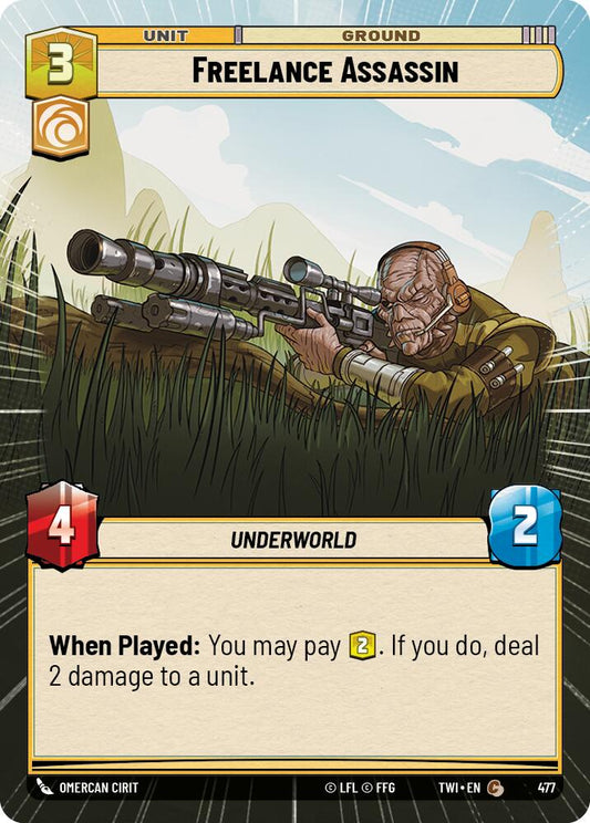 Star Wars: Unlimited: Freelance Assassin (Hyperspace) card image