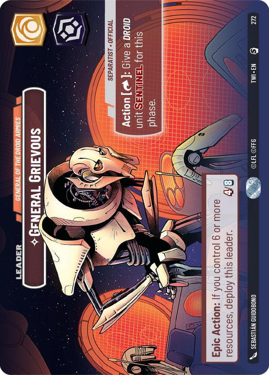 Star Wars: Unlimited: General Grievous - General of the Droid Armies (Showcase) card image