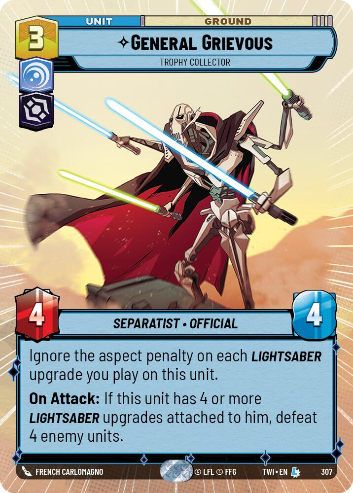 Star Wars: Unlimited: General Grievous - Trophy Collector (Hyperspace) card image
