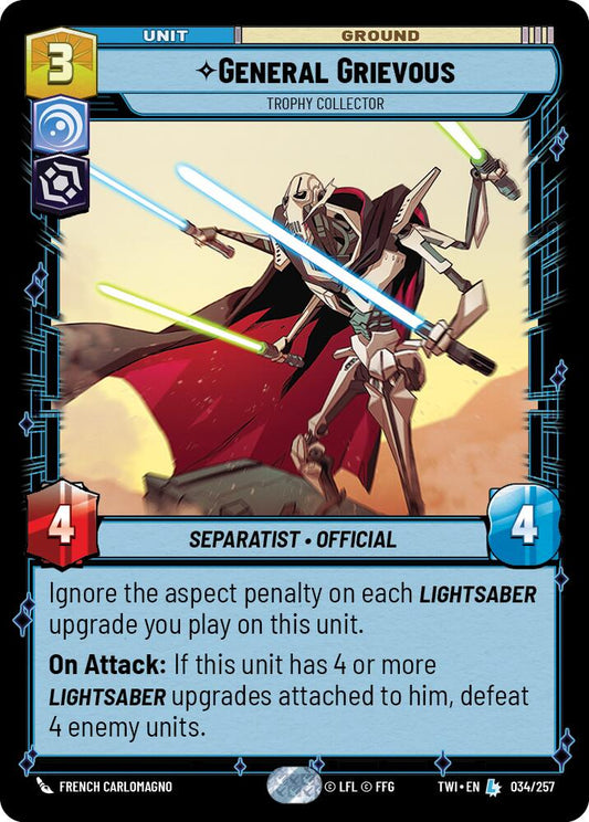 Star Wars: Unlimited: General Grievous - Trophy Collector card image