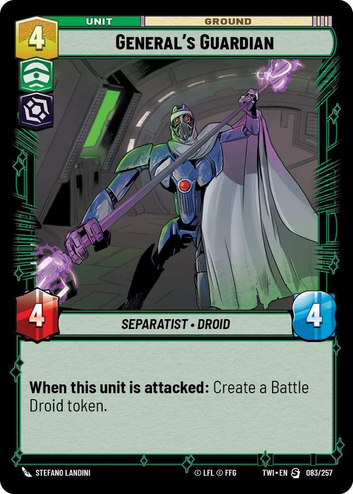 Star Wars: Unlimited: General's Guardian card image