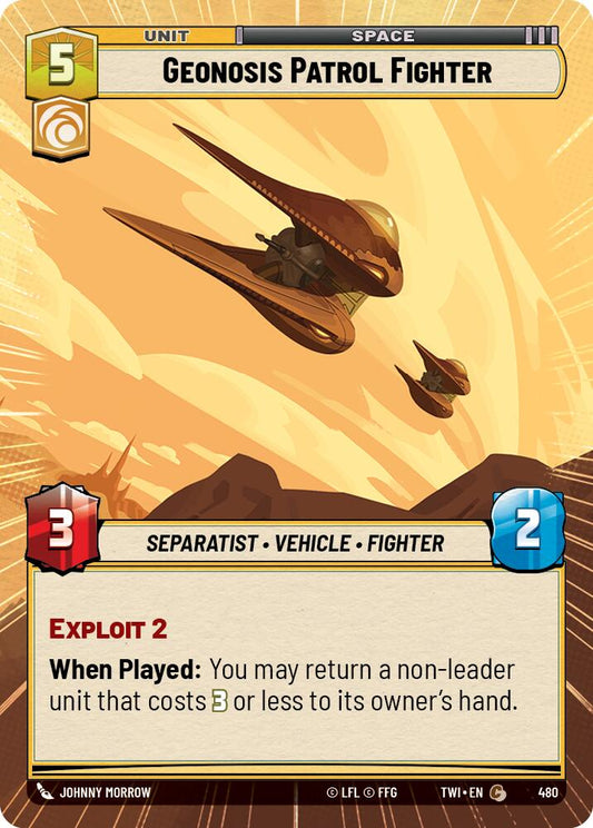 Star Wars: Unlimited: Geonosis Patrol Fighter (Hyperspace) card image