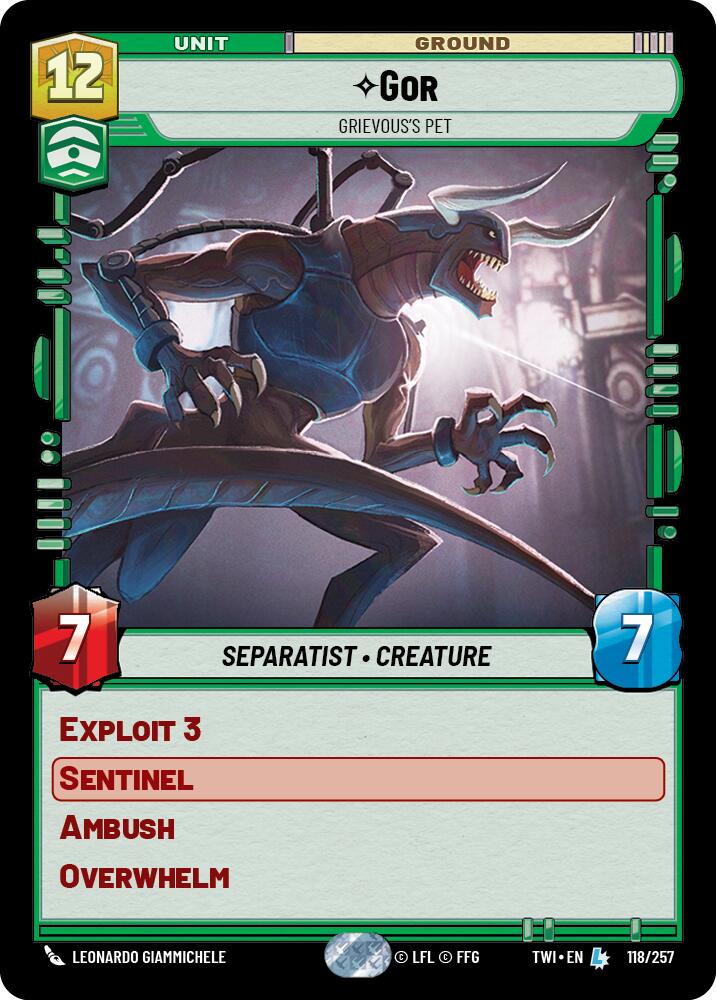 Star Wars: Unlimited: Gor - Grievous's Pet card image