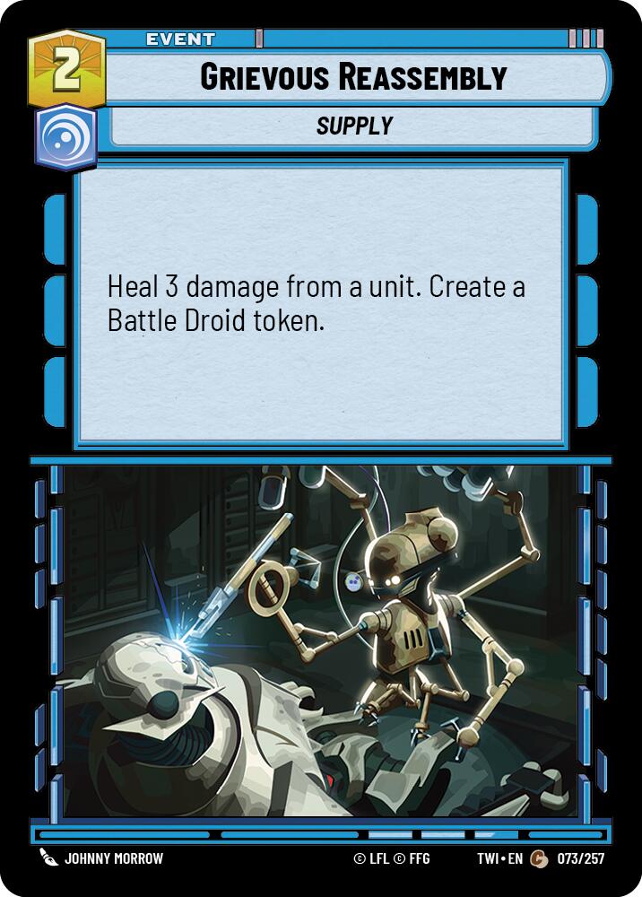 Star Wars: Unlimited: Grievous Reassembly card image