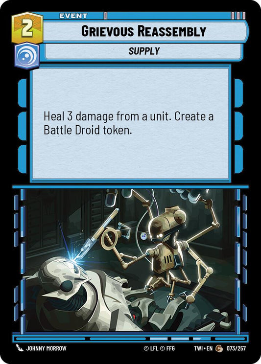 Star Wars: Unlimited: Grievous Reassembly card image