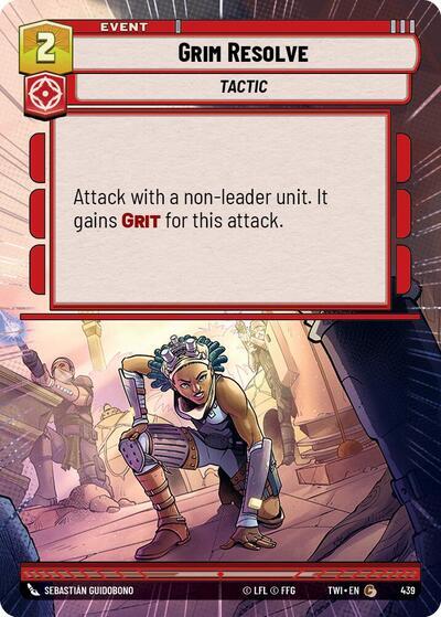 Star Wars: Unlimited: Grim Resolve (Hyperspace) card image