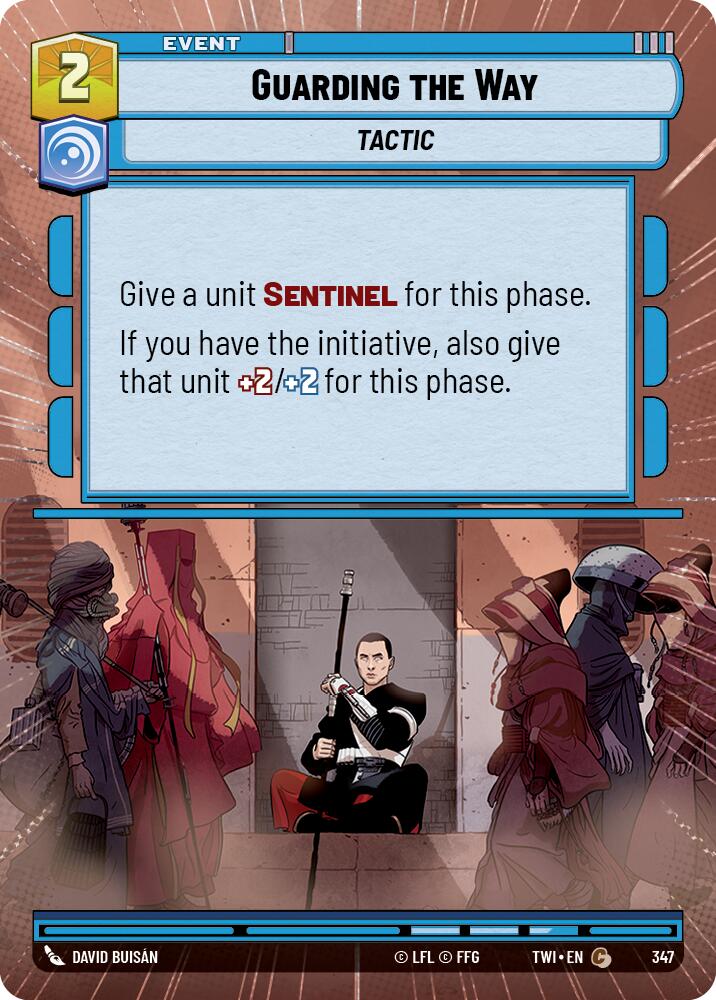 Star Wars: Unlimited: Guarding the Way (Hyperspace) card image