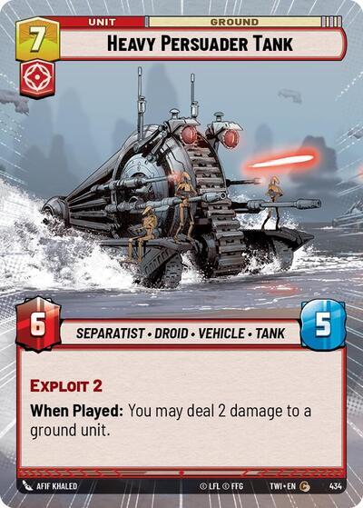Star Wars: Unlimited: Heavy Persuader Tank (Hyperspace) card image