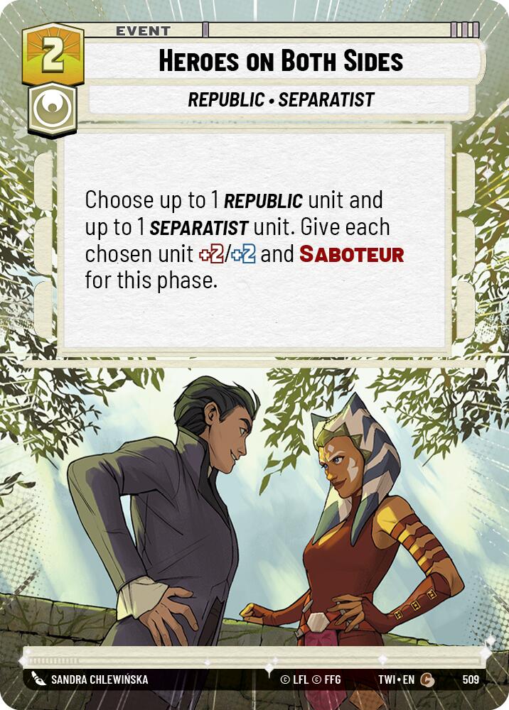 Star Wars: Unlimited: Heroes on Both Sides (Hyperspace) card image