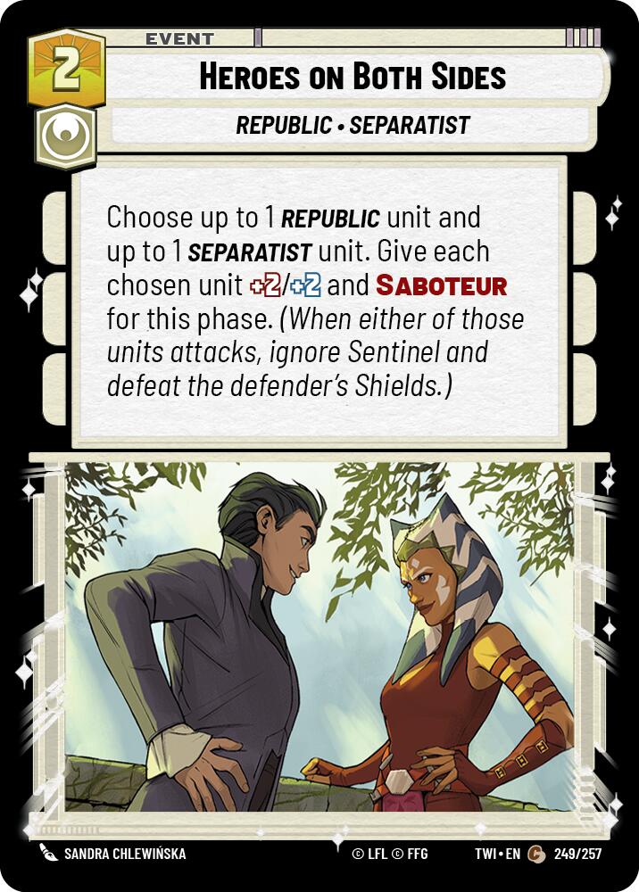 Star Wars: Unlimited: Heroes on Both Sides card image