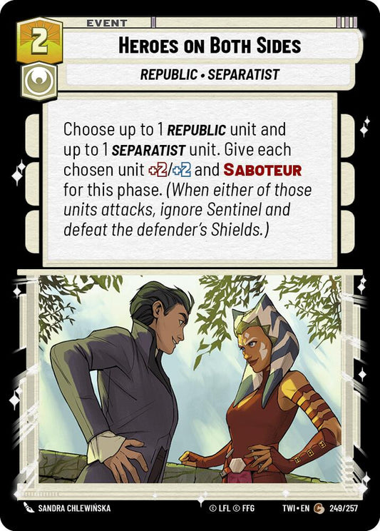 Star Wars: Unlimited: Heroes on Both Sides card image