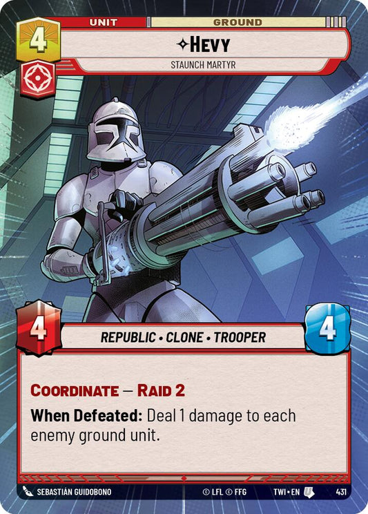 Star Wars: Unlimited: Hevy - Staunch Martyr (Hyperspace) card image