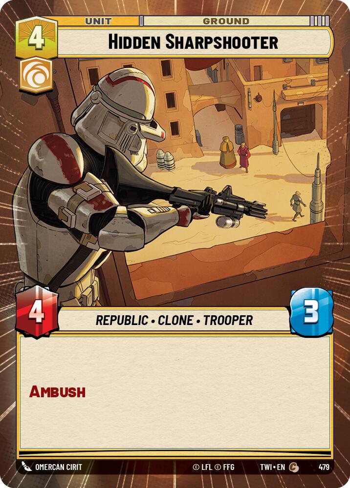 Star Wars: Unlimited: Hidden Sharpshooter (Hyperspace) card image