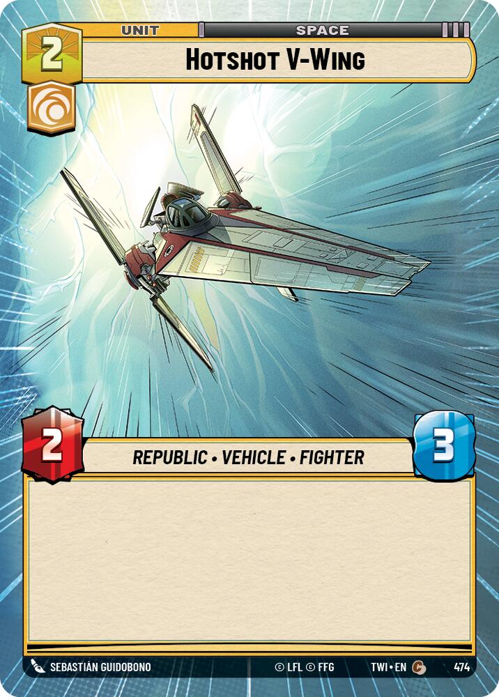 Star Wars: Unlimited: Hotshot V-Wing (Hyperspace) card image