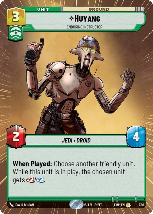 Star Wars: Unlimited: Huyang - Enduring Instructor (Hyperspace) card image