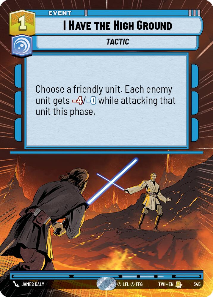 Star Wars: Unlimited: I Have the High Ground (Hyperspace) card image