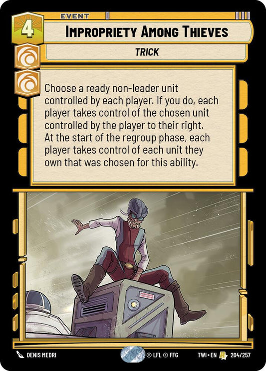 Star Wars: Unlimited: Impropriety Among Thieves card image