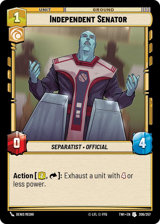 Star Wars: Unlimited: Independent Senator card image