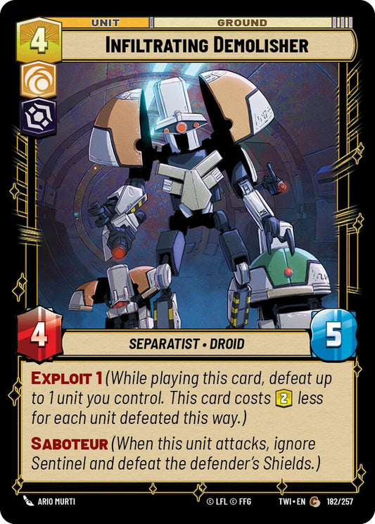 Star Wars: Unlimited: Infiltrating Demolisher card image