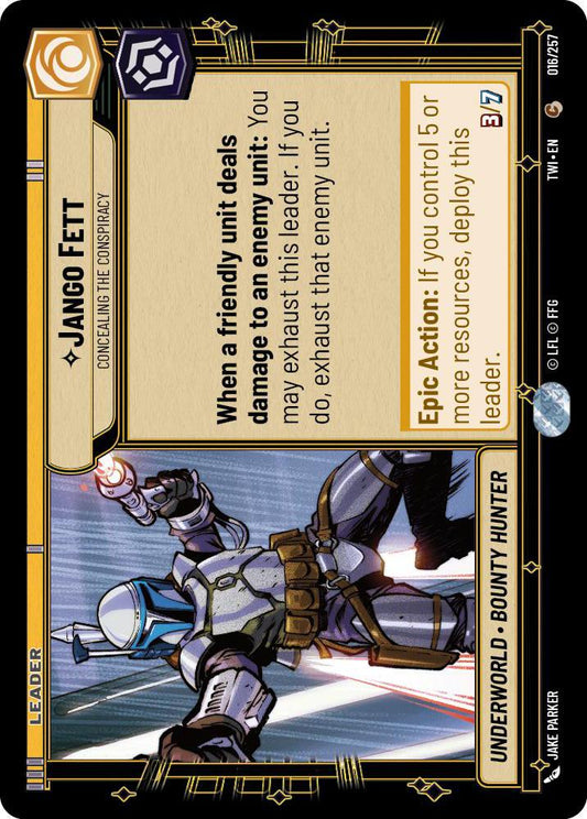Star Wars: Unlimited: Jango Fett - Concealing the Conspiracy card image