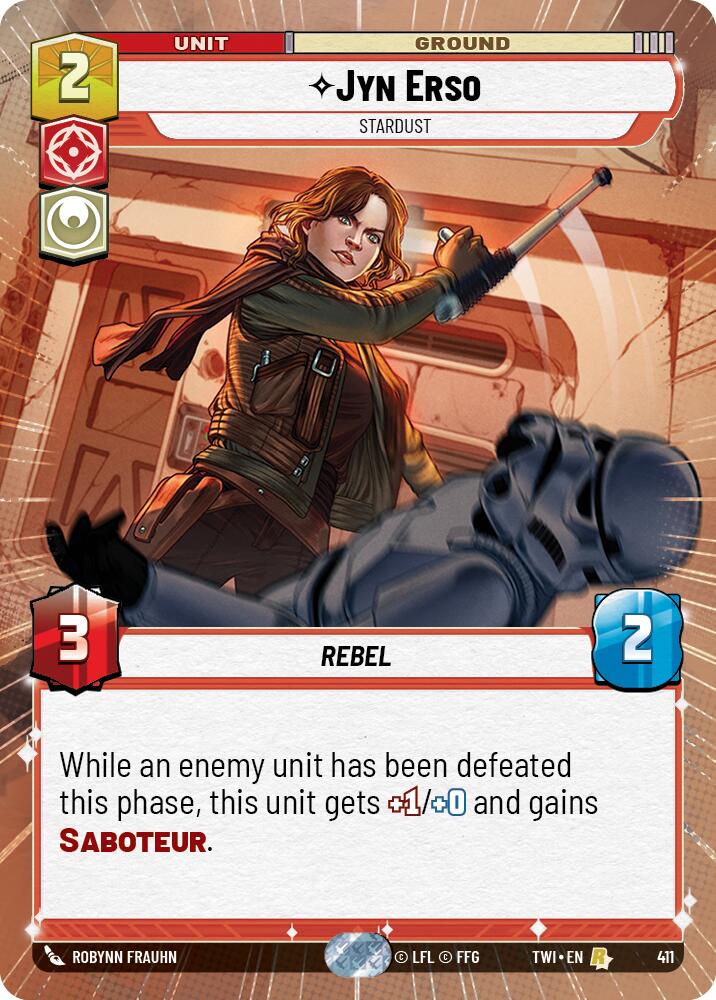 Star Wars: Unlimited: Jyn Erso - Stardust (Hyperspace) card image