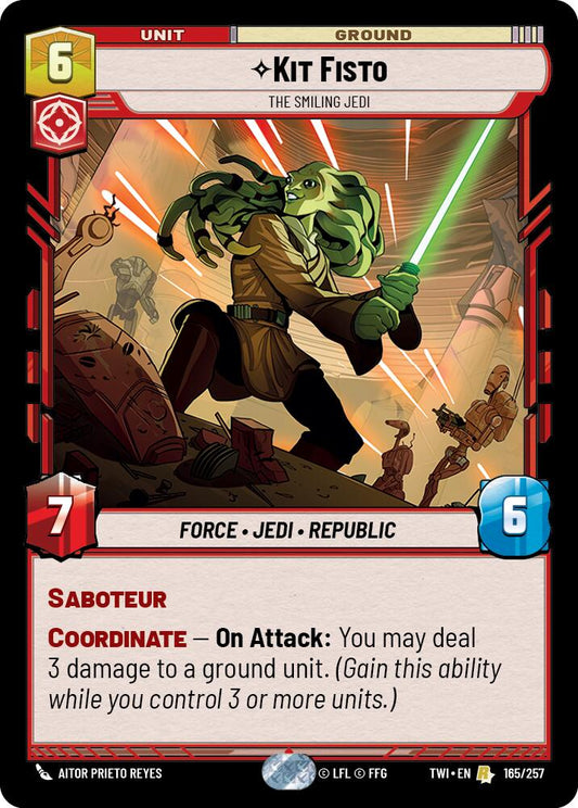 Star Wars: Unlimited: Kit Fisto - The Smiling Jedi card image