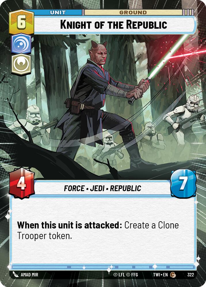 Star Wars: Unlimited: Knight of the Republic (Hyperspace) card image