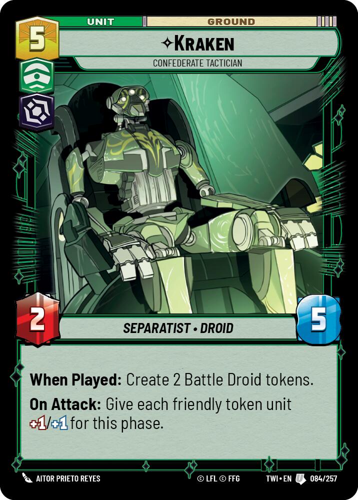Star Wars: Unlimited: Kraken - Confederate Tactician card image