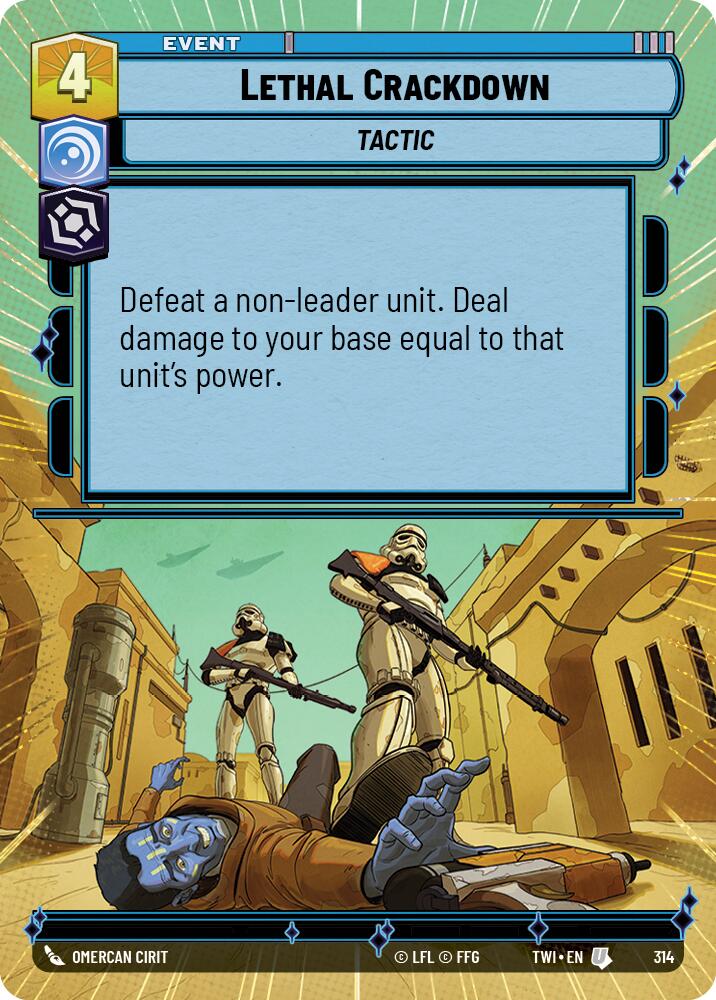 Star Wars: Unlimited: Lethal Crackdown (Hyperspace) card image