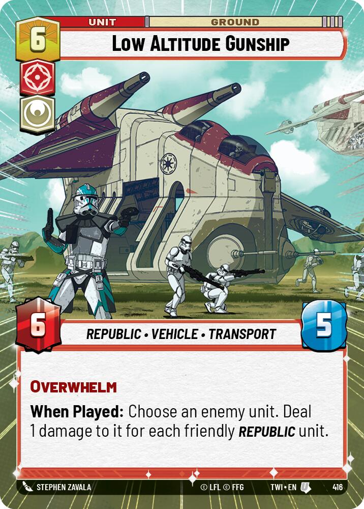 Star Wars: Unlimited: Low Altitude Gunship (Hyperspace) card image