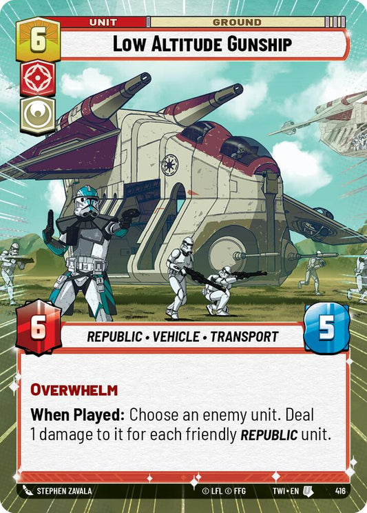 Star Wars: Unlimited: Low Altitude Gunship (Hyperspace) card image