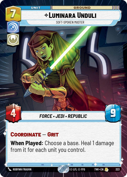 Star Wars: Unlimited: Luminara Unduli - Soft-Spoken Master (Hyperspace) card image