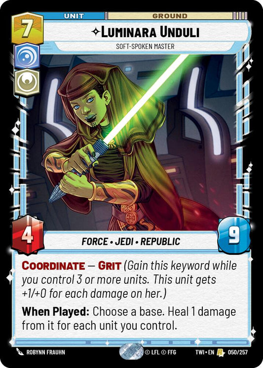 Star Wars: Unlimited: Luminara Unduli - Soft-Spoken Master card image
